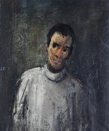 Virio Bresciani (Pietrasanta, 1925 - 2000) AUTORITRATTO, 1946 Olio su tela,...