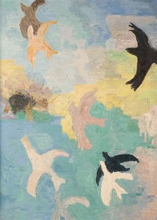 Adriana Pincherle (Roma, 1906 - Firenze, 1996) VOLI, 1965 Olio su tela, cm....