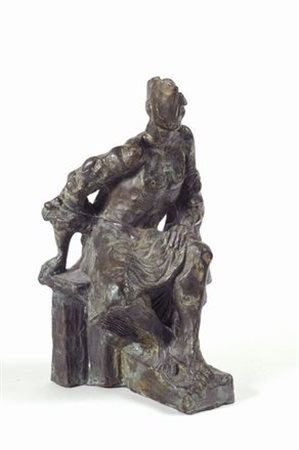 Claudio Nicoli (San Giovanni in Persiceto, 1958) GUERRIERO Bronzo, cm 30,6...