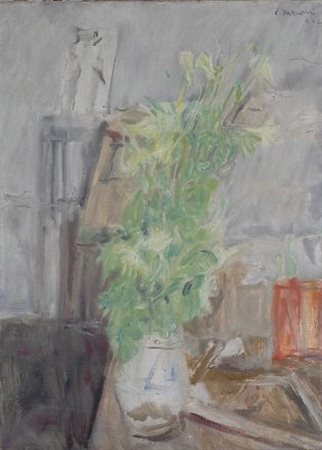Enzo Faraoni (S. Stefano Magra, 1920) FIORI, 1962 Olio su tela, cm. 90,5x65...