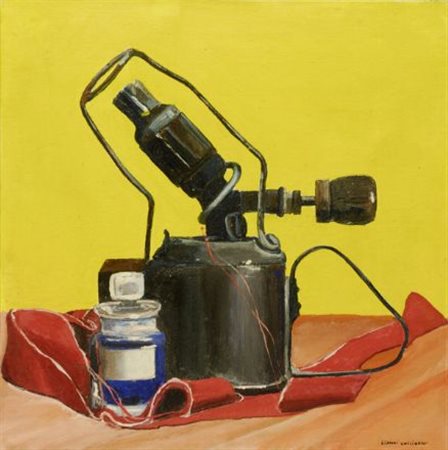 Gianni Cacciarini (Firenze, 1941) NATURA MORTA olio su tela, cm.40x40 Firma...