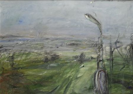 Folco Chiti Batelli (Firenze, 1932 - 2011) PAESAGGIO, 1980 Olio su cartone,...