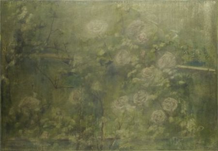 Piero Vignozzi (Firenze, 1934) GIARDINI Olio su cartoncino, cm. 70x100 Firma...