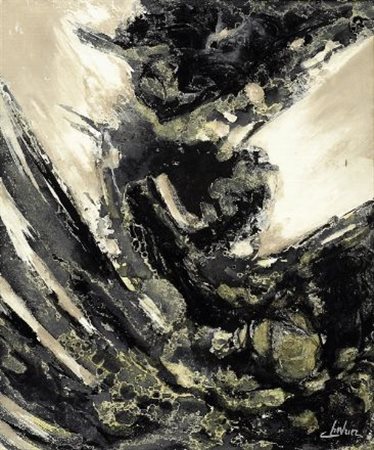 Ferdinando Chevrier (Livorno, 1920) FORMA, 1963 Olio su tela, cm. 50x60 Firma...