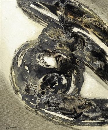 Ferdinando Chevrier (Livorno, 1920) EVENTO, 1963 Olio su tela, cm. 60x50...