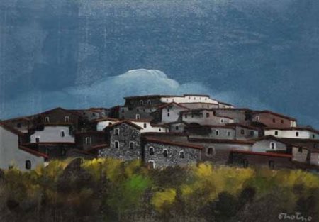 Enotrio Pugliese (Buenos Aires, 1920 - Pizzo Calabro, 1989) PAESAGGIO...