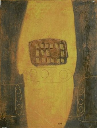 Giuliano Ghelli (Firenze, 1944) RACCONTO, 1971 Acrilico su tela, cm. 40x30...