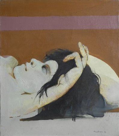 Giuseppe Martinelli (Viareggio, 1930) FANCIULLA SDRAIATA, 1974 Olio su tela,...