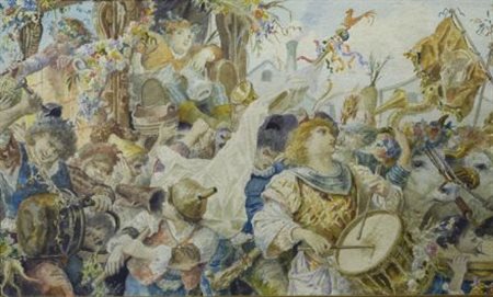 Ricciardo Meacci (Dolciano, 1856 - Firenze, 1938) IL CORTEO FESTOSO...