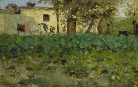 Attilio Pratella (Lugo di Romagna, 1856 - Napoli, 1949) VECCHIO VOMERO Olio...