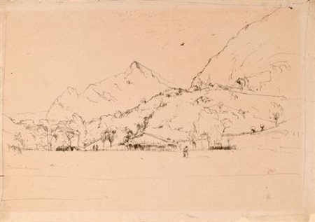 Pietro Annigoni (Milano, 1910 - Firenze, 1988) TAVERNOLE, 1930 China su...