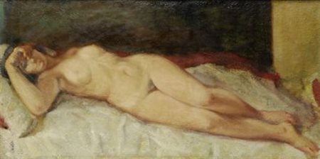 Giulio Salti (Barberino di Mugello, 1899 - Firenze, 1987) NUDO, 1971 Olio su...