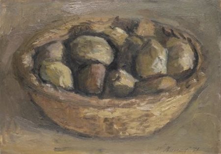 Mario Marcucci (Viareggio, 1910 - 1992) CESTA CON FRUTTA, 1971 Olio su...