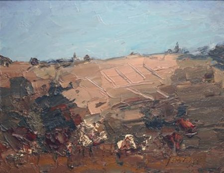 Sergio Scatizzi (Gragnano, 1918 - Firenze, 2009) PAESAGGIO A TORRE GALLI,...