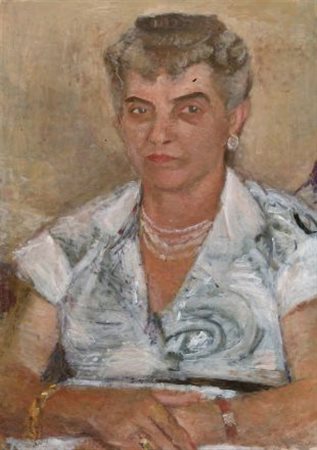 Mario Marcucci (Viareggio, 1910 - 1992) RITRATTO DELLA SIGNORA BALLERINI,...