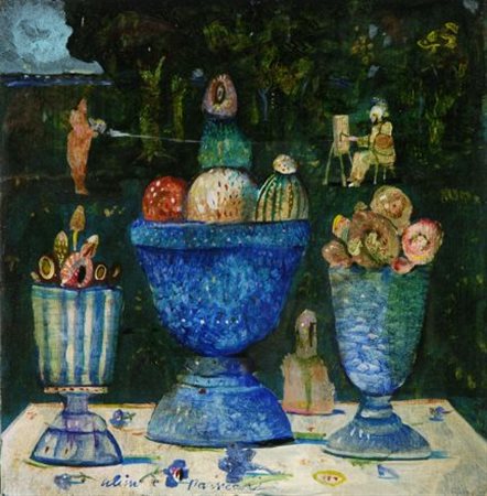 Antonio Possenti (Lucca, 1933) ULISSE E NAUSICAA Olio su tavola, cm....