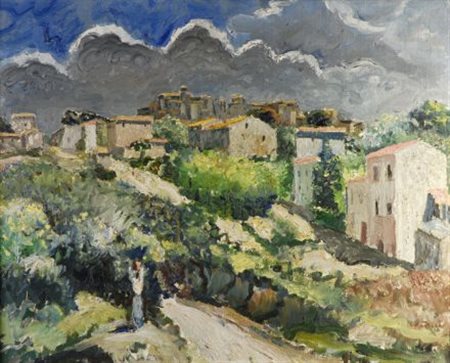 Giovanni Colacicchi (Anagni, 1900 - Firenze, 1993) PAESAGGIO, (1925-1930)...