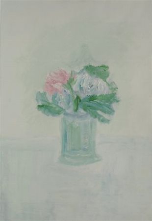 Alfonso Gatto (Salerno, 1909 - Capalbio, 1976) FIORI, 1971 Tempera su carta,...