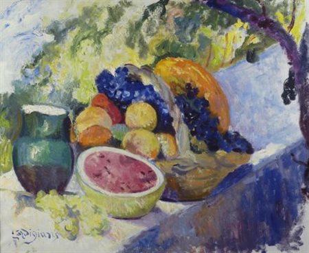 Eduardo Gordigiani (Firenze, 1866 - Popolano di Marradi, 1961) NATURA MORTA...