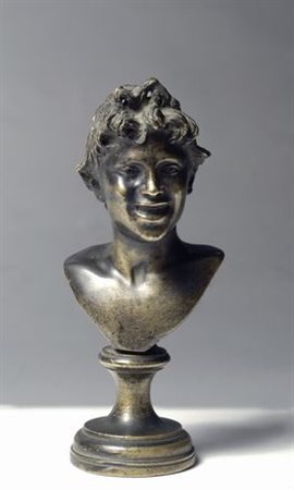 Vincenzo Gemito (Napoli, 1852 - 1929) VOLTO Bronzo, cm. h. 17 Firma sul retro.