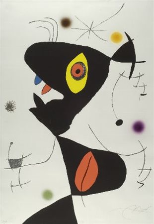 Joan Mirò (Montroig, 1893 - Palma di Mallorca, 1983) “ODA A JOAN MIRÒ” 1973...
