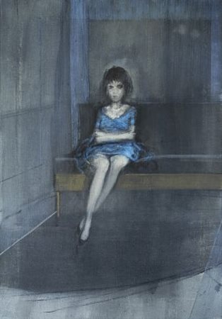 Alberto Sughi (Cesena, 1928) RAGAZZA IN ATTESA, 1962-1963 Olio su tela, cm....