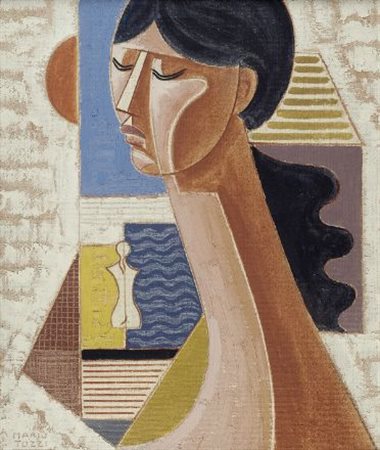 Mario Tozzi (Fossombrone, 1895 - Francia, 1979) FIGURA, 1974 Olio su tela,...