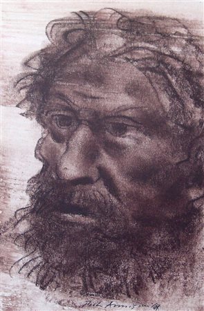 Pietro Annigoni 1910, Milano (Mi) - 1988, Firenze (Fi) - [Italia] Volto...