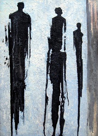 Francesco Caliendo 1945, Napoli (Na) - [Italia] Apparizioni olio su tavola...