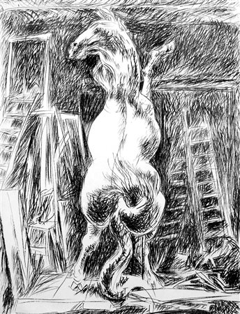 Pericle Fazzini 1913, Grottammare (Ap) - 1987, Roma (Rm) - [Italia] Cavallo...