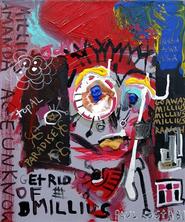 Paul Kostabi 1962, Whittier (California) - [USA] Almost paradise tecnica...