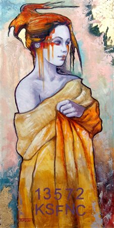 Fausto Teruzzi 1958, Monza (Mb) - [Italia] Lontano tecnica mista su tela...