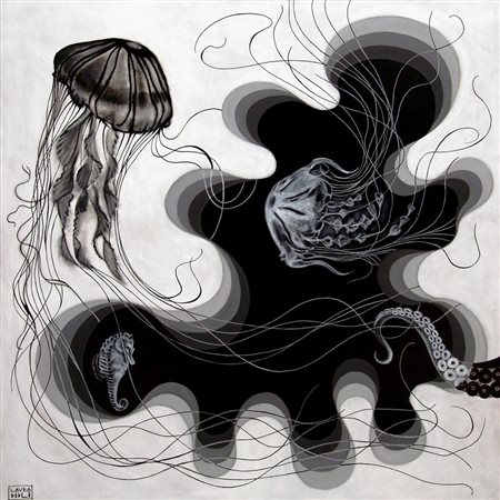 Laura Gigli 1986, Osimo (An) - [Italia] Black perla tecnica mista su tela...