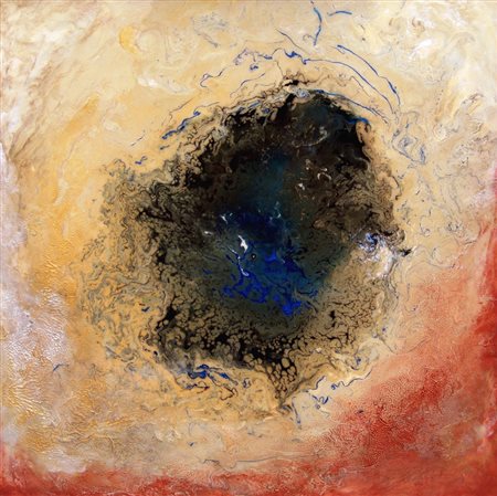 Kamila Kerimova 1965, Tashkent - [Uzbekistan] Vortice tecnica mista su tavola...