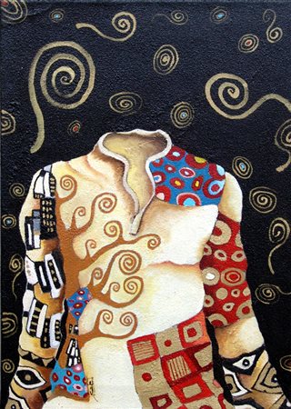 Alessandro Sala 1958, Genova (Ge) - [Italia] La camicia di Gustav Klimt olio...