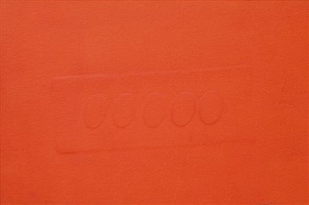 Turi Simeti 1929, Alcamo (Tp) - [Italia] Cinque ovali arancioni calcografia...