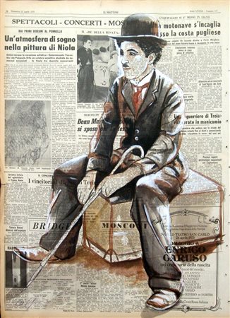 Carlo Capone 1975, Napoli (Na) - [Italia] Charlie Chaplin in attesa tecnica...