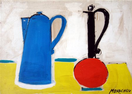 Sante Monachesi 1910, Macerata (Mc) - 1991, Roma (Rm) - [Italia] Natura morta...