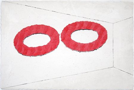 Pino Pinelli 1938, Catania (Ct) - [Italia] Pittura su carta tecnica mista su...