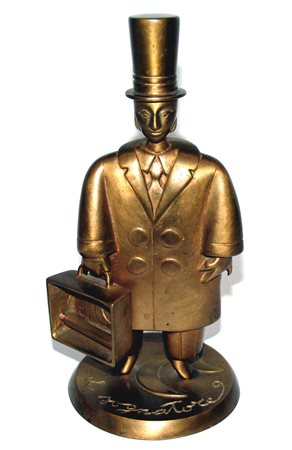 Francesco Musante 1950, Genova (Ge) - [Italia] Il sognatore scultura in...