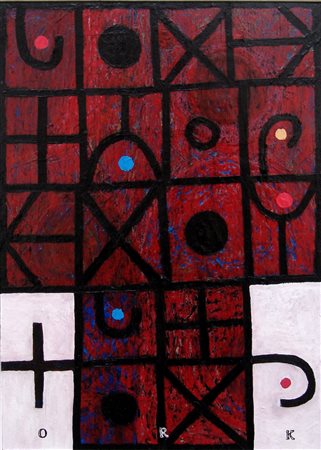 Dimitri Gazziero 1963, Udine (Ud) - [Italia] Testa/gabbia tecnica mista su...