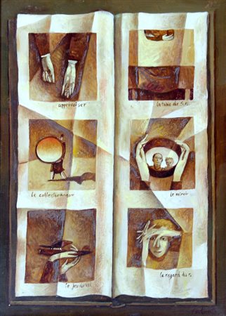 Franco Fortunato 1946, Roma (Rm) - [Italia] Croquis de croquis olio su tela...