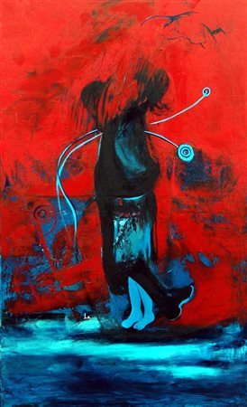 Letizia Spinella 1973, Reggio Calabria (Rc) - [Italia] Il bacio tecnica mista...