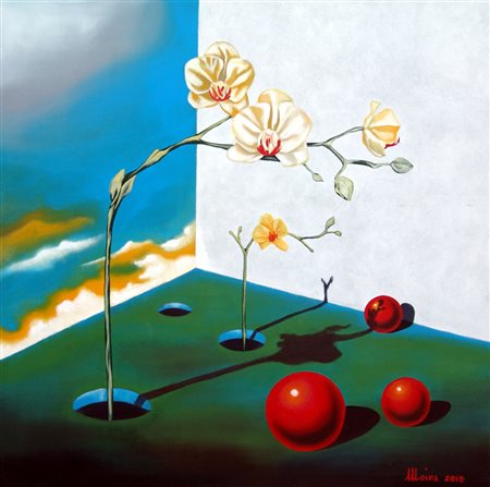 Moira Pucci 1980, Terni (Tr) - [Italia] Eleganza olio su tela 50x50 cm 2015...