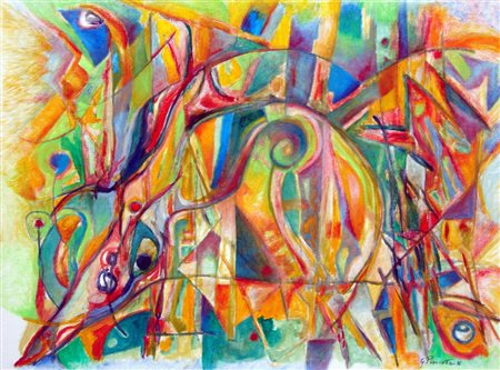 Giuseppe Pisciotta 1957, Reggio Calabria (Rc) - [Italia] Fughe acrilico su...