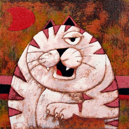 Franco Anselmi 1950, Vittorio Veneto (Tv) - [Italia] Gatto serigrafia...