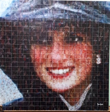 Maria Murgia "Lady D" - Fotomosaico digitale - cm 50x50 - Autentica...