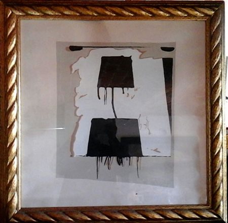 Mario Schifano "Composizione " 1978 - Litografia - cm 70x70 - Timbro Archivio...