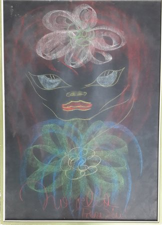 Novella Parigini "Figura femminile" - Pastelli su cartoncino - cm 70x50 -...