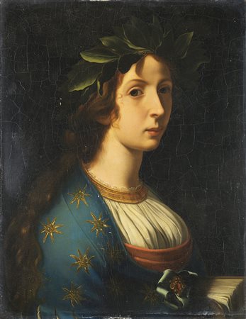 Da Carlo Dolci "Poesia" olio su tavola (cm 57x42) In cornice in legno...